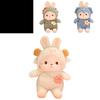 Cute Transforming Plush Toy Piggy Elephant Dinosaur Bunny Rabbit Doll Pillow Girls' Birthday Gift