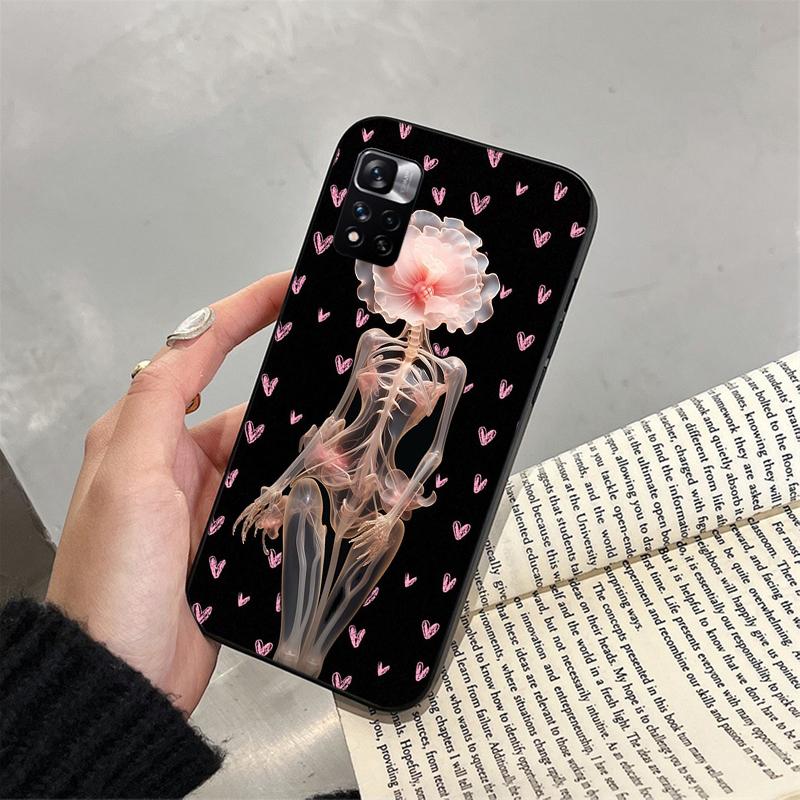 Skeleton Art Phone Case For Xiaomi Redmi Note 13 12 Pro 11S 11 10 Pro 10S 12S Redmi 13 14C 10 13C