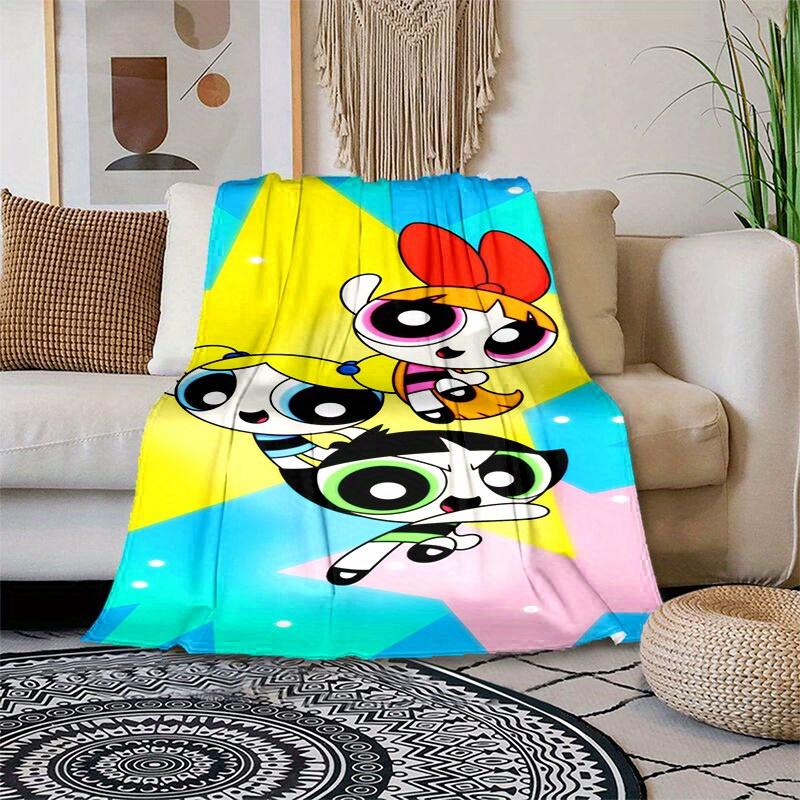1pcPowerpuff Blanket - Soft and Comfortable for All Seasons - Perfect G