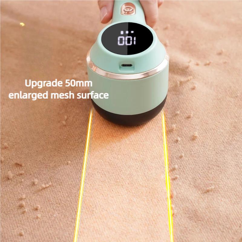 Lint Remover For Clothing Hair Ball Trimmer Fuzz Pellets Clothes Sweater Fabric Shaver with LED Digital Electric Fluff Lint Remo