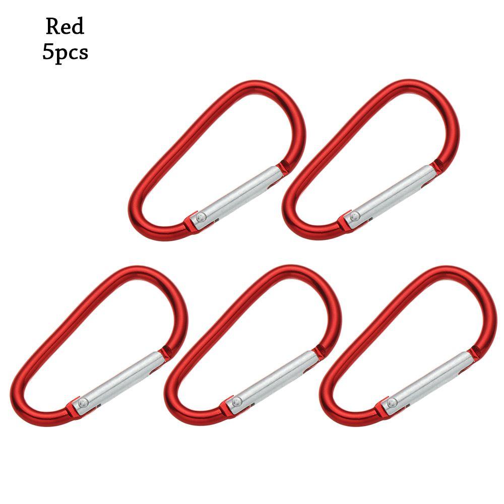Flerfarget aluminiumsutstyr Legering karabiner Klatreknappspenne nøkkelring Camping Vandring Krok