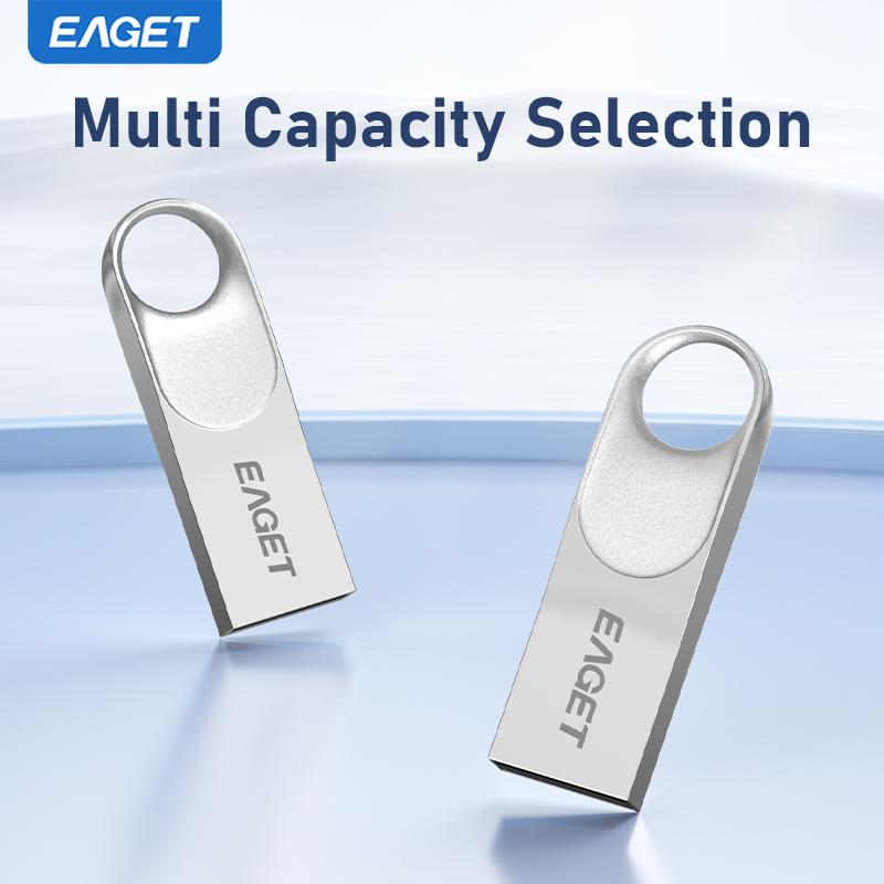 EAGET Mini USB 2.0 Flash Drive Pen Drive High-Speed Portable Keychain Flash Pen Drive Durable USB Memory Stick for PC/Laptops