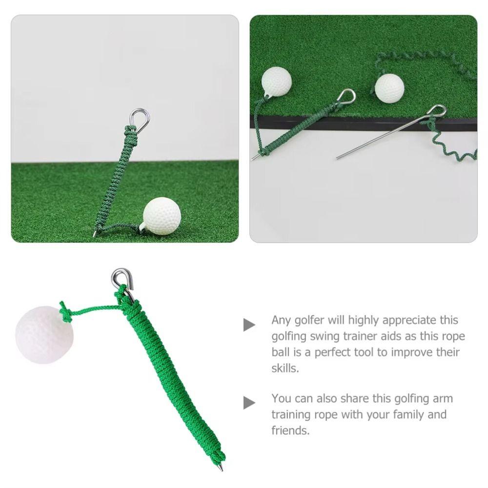 Training Aid Golf Driving Ball Swing Hit Training Rope Ball Portable Rope Golf Balls For Beginner