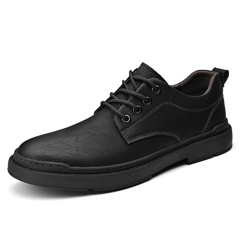 Fashion Classic Men's Genuine Leather Casual Shoes All-match Business Sneakers New Fashion Anti-skid Oxford Shoes Formal Dress Footwear