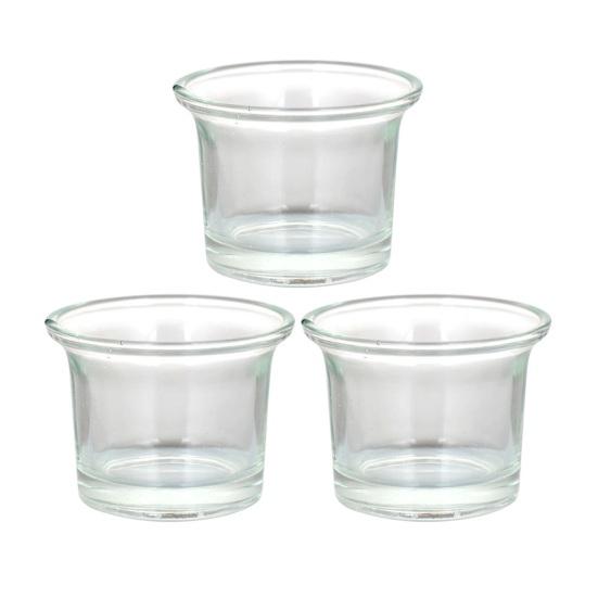 Glass Bird Feeder Cups, Feeder Replacement Bowls, 2.44 Inch Weatherproof Glass Bowl for Hummingbird & Finch, Outdoor Hanging Feeder Accessory & Candle