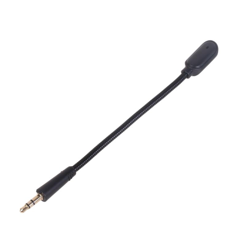 Earphone Microphones 3.5mm Male 3-section Mic Boom with Sponge Cover for Barracuda X Headphone Replacement Part