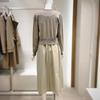 Women’s Cardigan Set with Sleeveless Dress VB8OP66