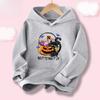 Halloween Kawaii Pumpkin Cartoon Print Children Hooded Sweatshirt Boy Girl Autumn Winter Daily Outdoor Casual Warm Sportswear