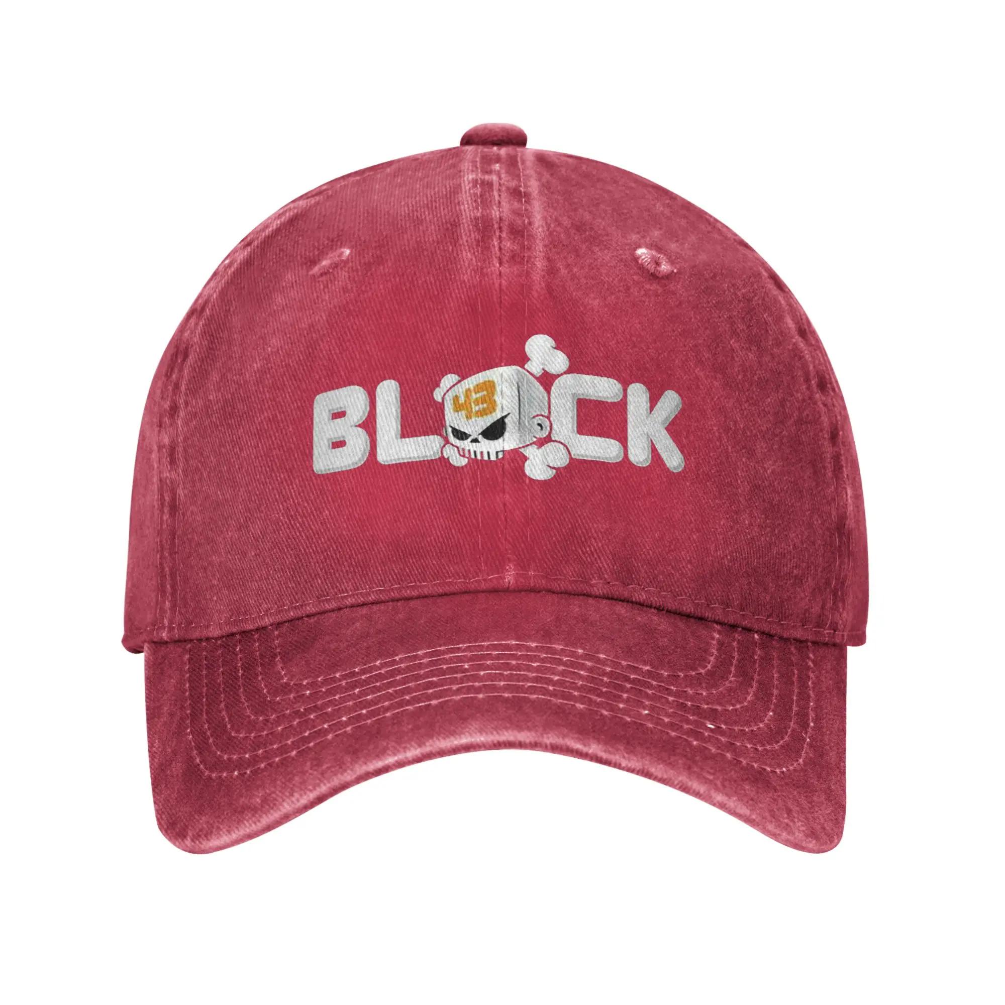 Ken Block Acrylic Skull Denim Cap Casual Baseball Caps Adjustable Hat Summer Unisex Baseball Hats One Size