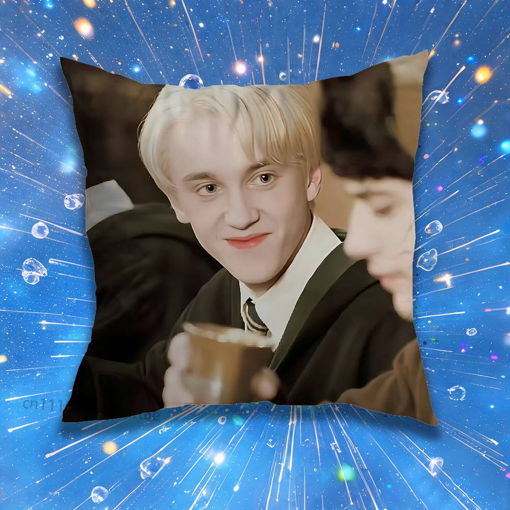 DDraco Malfoy Tom FFelton Pillow for Sofa Seat Chair DecorativeModern Home Decor Print Throw Cushion