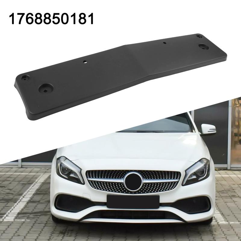 For Vehicle Front Bumper Front Bumper Bracket Front Bumper License Plate Bracket Bumper Black Made Of ABS Material