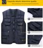 2023 Men's Warm Outdoor Fishing Vest - Autumn/Winter, Multiple Pockets, Loose Fit