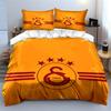 Gold Bedding Set with Logo Design Bedding Duvet Cover Set Duvet Cover Pillowcases (1 * Duvet Cover 2 * Pillowcases, without duvet insert)