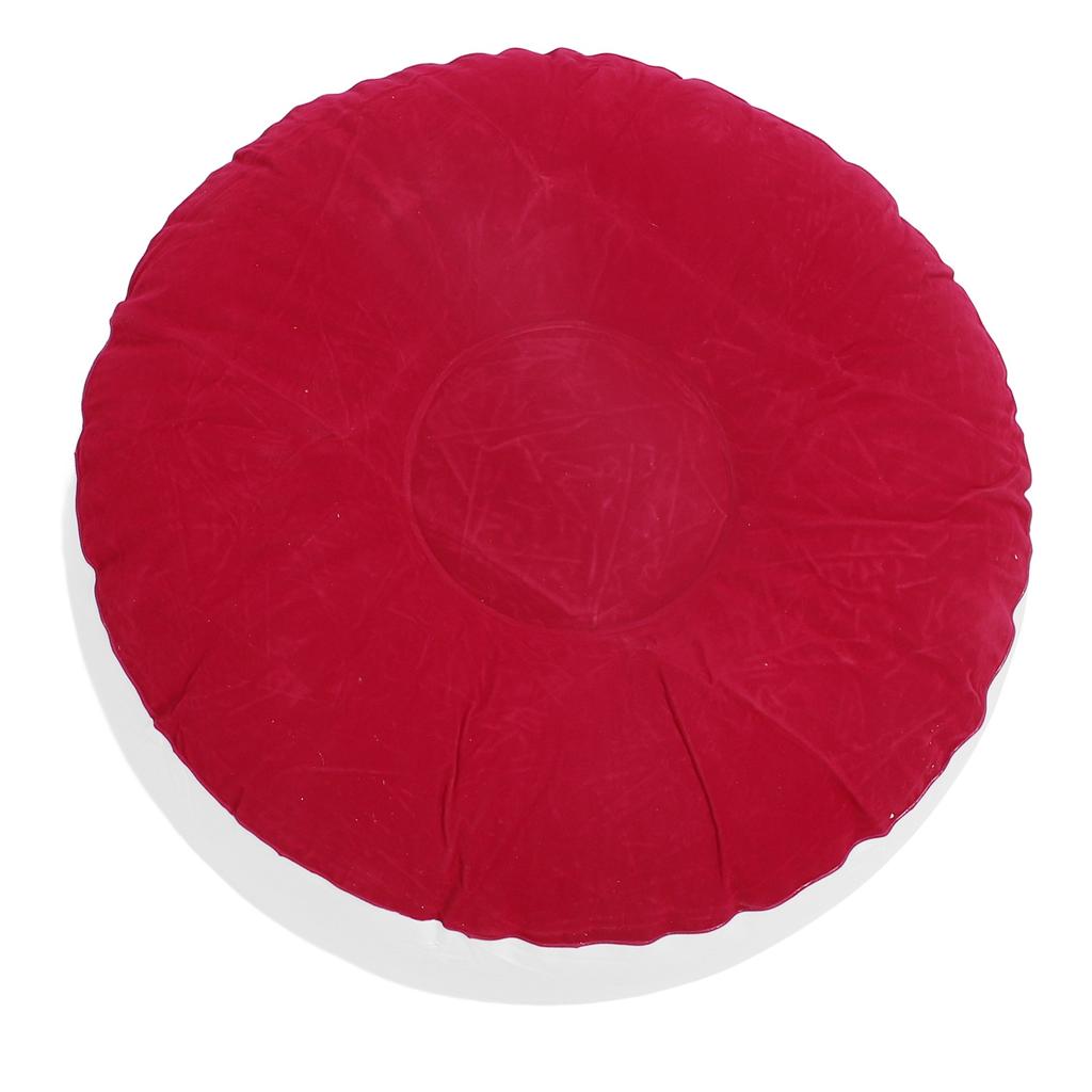 Inflatable Flocking Stool Multipurpose Lightweight Portable Ergonomic Design Round Portable