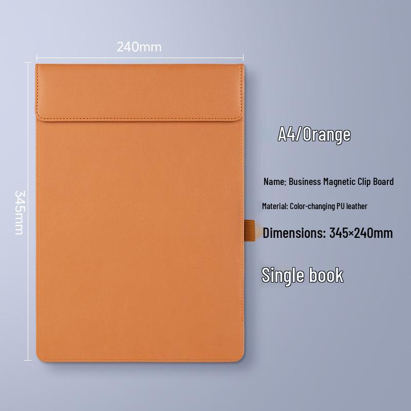 A4 Leather Meeting Clipboard Pad for Business Documents and Hotel Memos