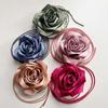 Body Chain Waist Chain Satin Necklace Vintage Rose Choker Belt  for Dress Accessories