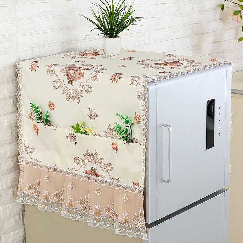 Refrigerator Single-door and Double-door Dust Cover, Refrigerator Cover Cloth, Refrigerator Towel, Washing Machine Cover, Multi-purpose Cover Cloth