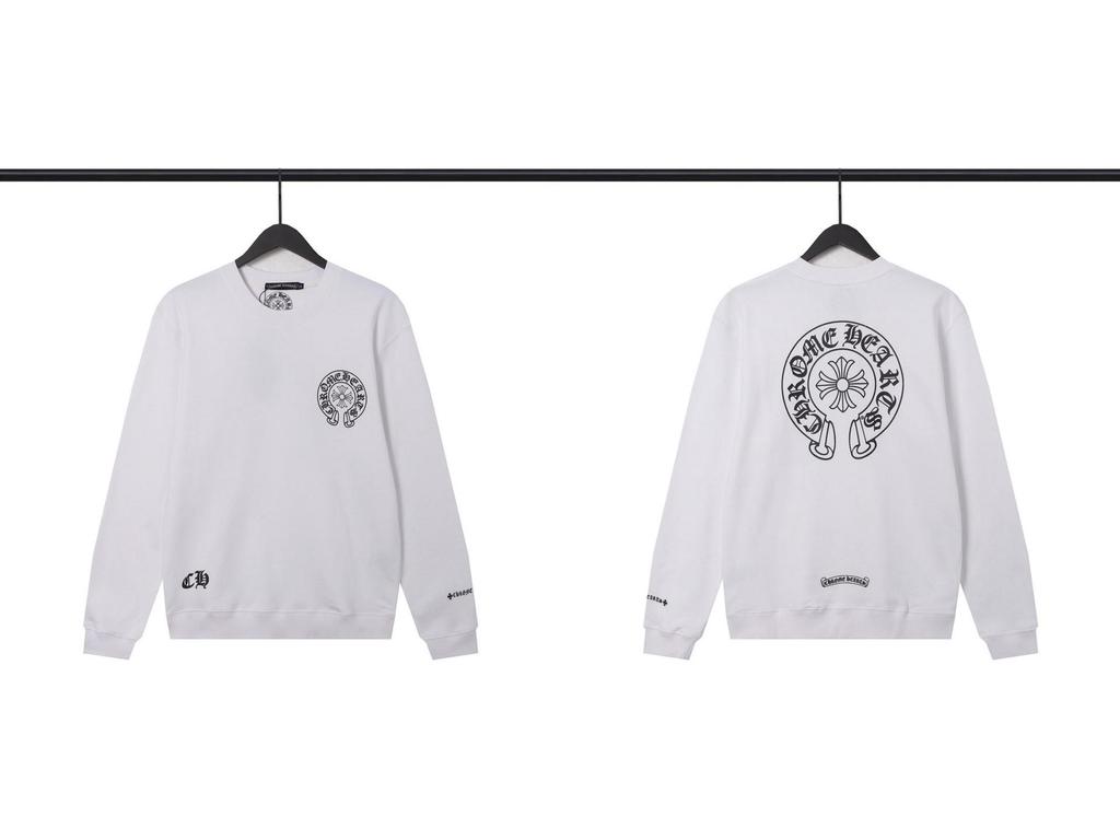 New Chrome Hearts Cross Simple Classic Unisex Round Neck Hoodie Collection