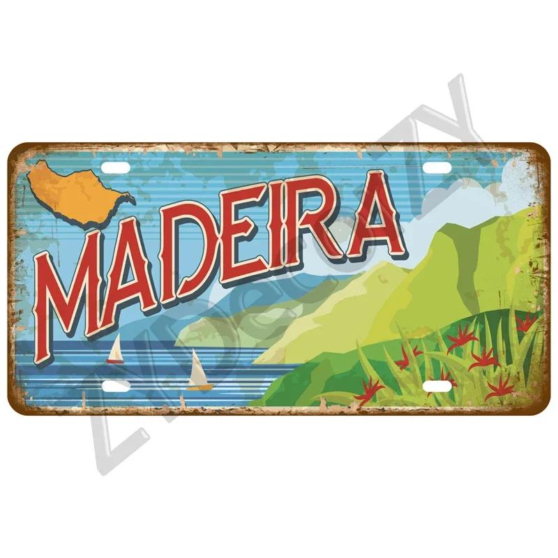 Man Cave Decoration Decor Capital City Plates Plate Vintage Sign For Restaurant Bar Pub Cafe Metal Sign Plaque Landmark