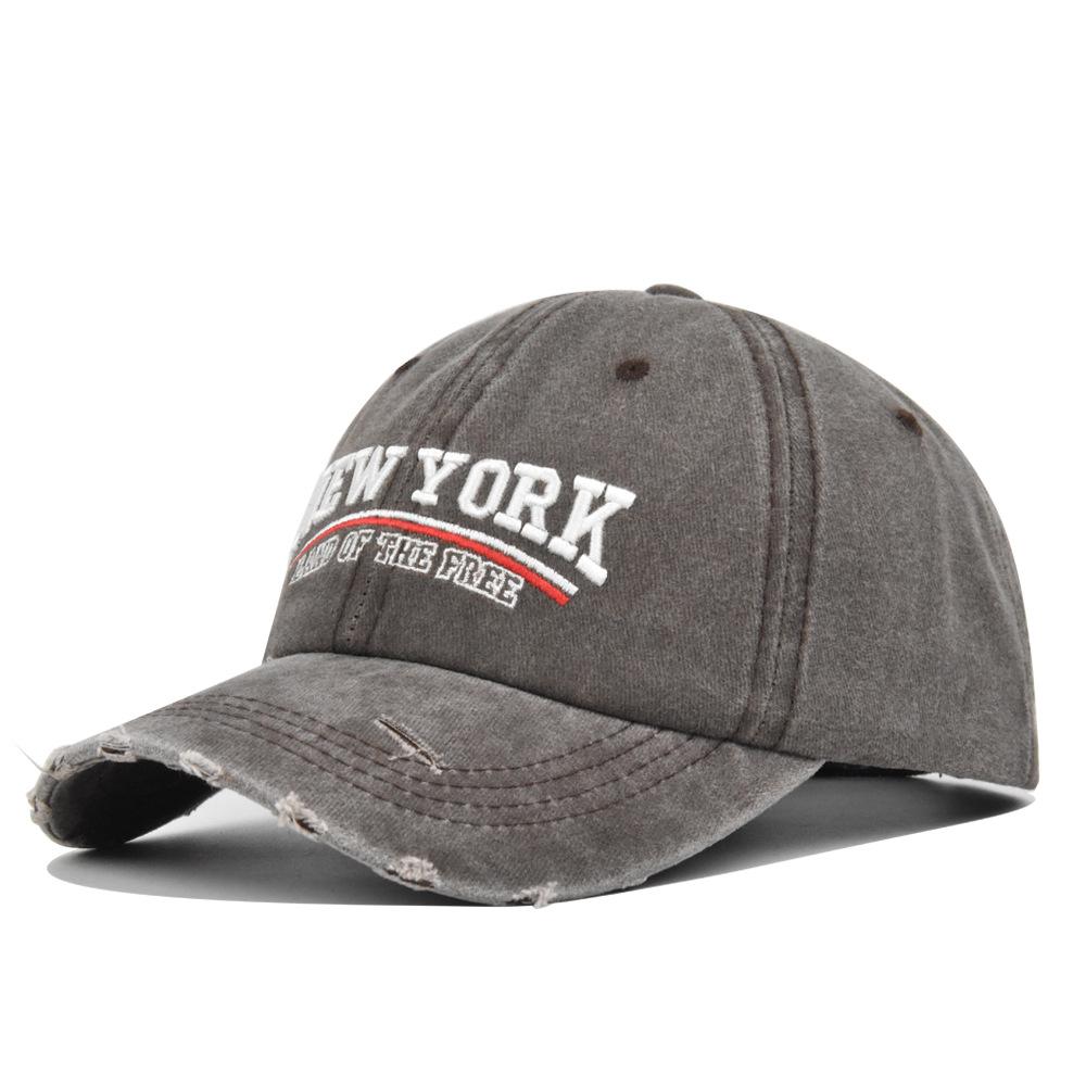 Retro Embroidered Letter Baseball Cap For Unisex High Quality Adjustable Washed Cotton Hip Hop Snapback Outdoor Sports Hat Gorra