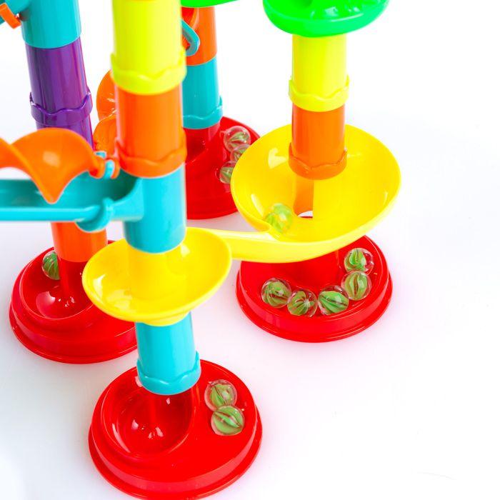 Kinderplay Ball Run with Launcher, Modular Maze, 113 Pieces (KP5965)
