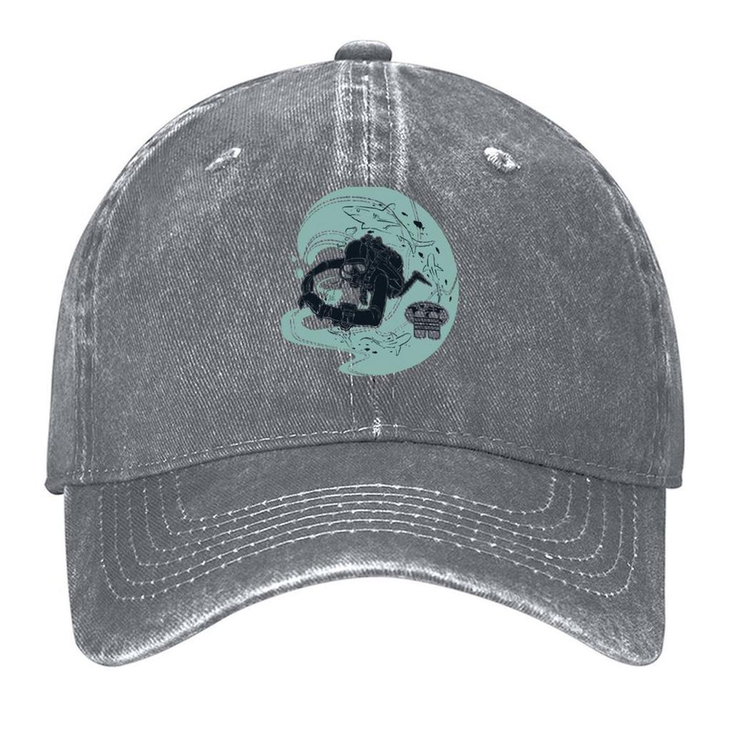 2026 2026 Technical Diving International (TDI) - Shark Tech Diver Baseball Cap Derby Hat Sun Cap Beach Sailor Cap For Men Girl M