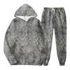 Unisex Hooded Tracksuit Set Women Running Hoodie Sweatshirt and Athletic Track Pants Two Piece Long Sleeve Pullover