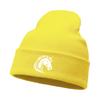 White Horse Print Winter Hats Unisex Warm Knitted Cap Beanie Hat For Woman Cuff Trendy Knit Hat Beanie Perfect For Urban Style