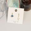 2023 Mori Style Asymmetrical Starry Sky Stud Earrings - French Retro Hong Kong Jewelry
