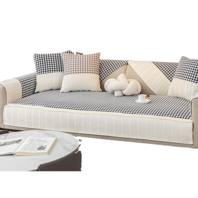 Chenille Sofa Cushion Anti-Scratching Cushion Four Seasons Universal Gray Anti-Slip Cover Cloth Cover Cover