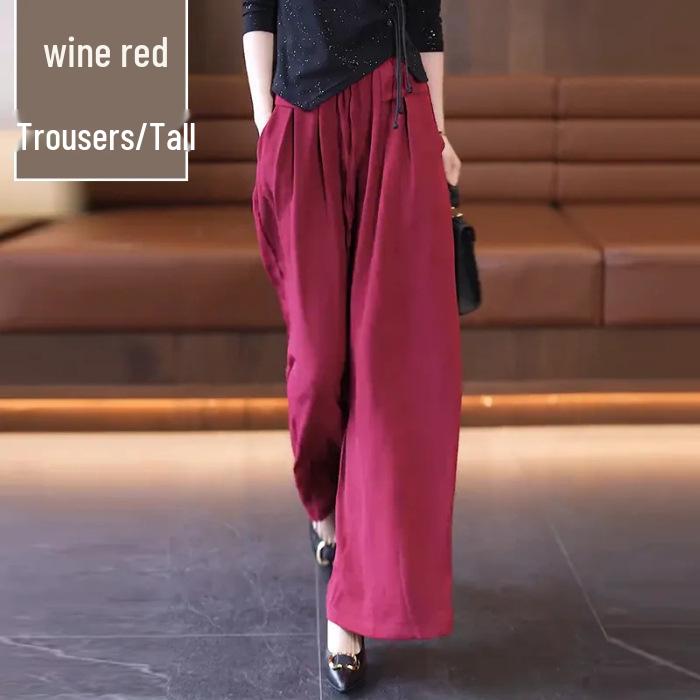 Women's Oversized Wide-Leg Drape Culottes – Spring/Summer Casual Lazy Pants