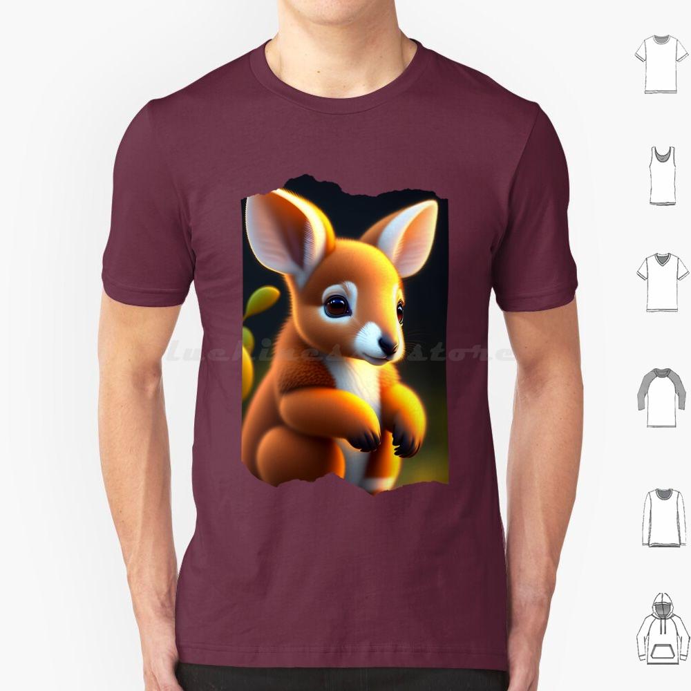 Cute Animals  Animal  Animals  Legendary Animals  Cute Kango T Shirt 6xl Cotton Cool Tee Animals Cute Animal Legendary Kango