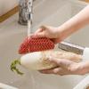 1PCS Escova de Limpeza de Frutas e Legumes de Silicone Escova para Lavar Louça Descontaminação de Cozinha Doméstica Não Adere Fácilmente Óleo Esponja de Aço Escova para Panelas
