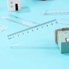 Transparent PS Mini Straight Ruler 10cm Single Scale Measuring Stick