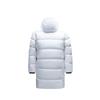 Anta Unifarbene mittellange warme dicke Daunenjacke mit Kapuze für Herren Oberbekleidung Reinweiß 152517922R-1