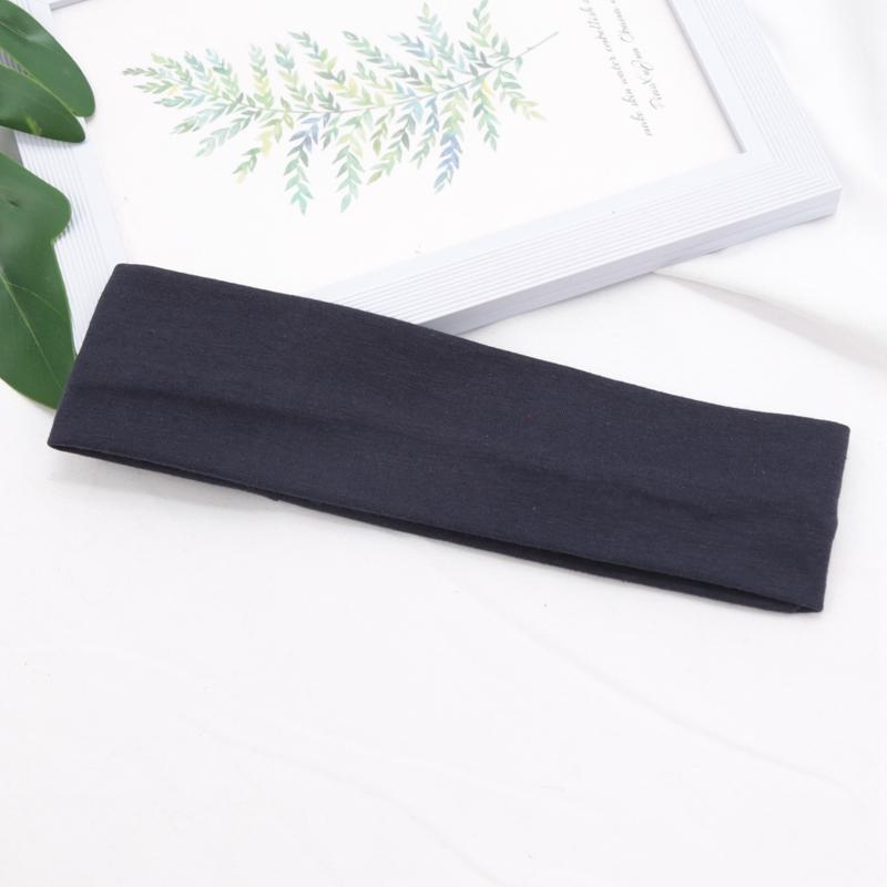 Cotton Solid Color Sports Headbands Gym Running Yoga Sweat Hair Bands High Elastic Makeup Women Tennis Hairband Hair Accessories