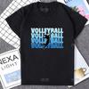 Fargerik volleyball kortermet t-skjorte for kvinner Harajuku Søt fargerikt balltrykk Komfortabel unisex-t-skjorte Uformell mote løs t-skjorte