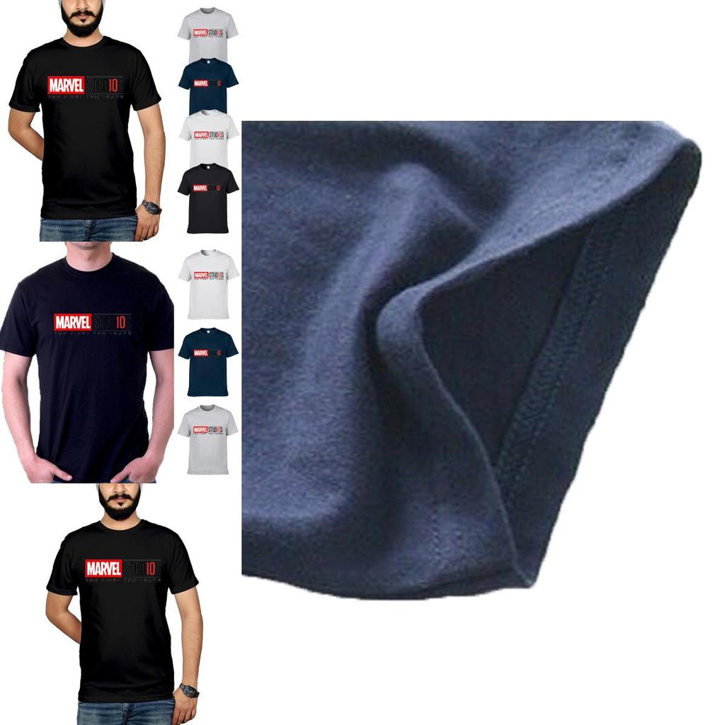 Avengers Marvel Studios The First Ten Years Anniversary O-neck T-shirt For Fans**