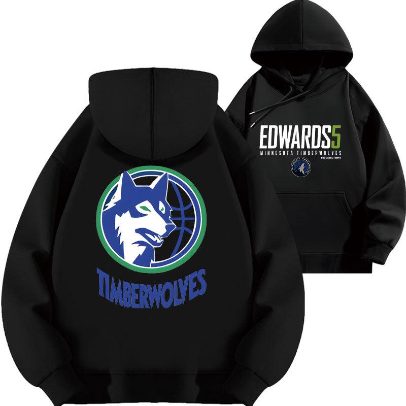 Edwards Timberwolves No. 5 print hooded