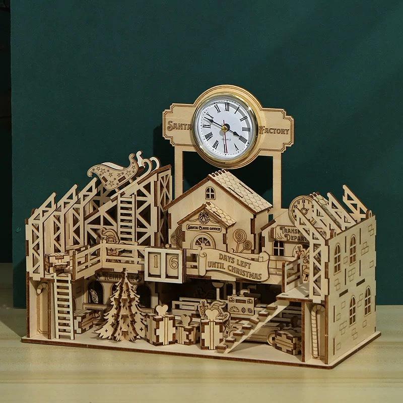 

Новая 3D деревянная головоломка-украшение Фабрика Санты