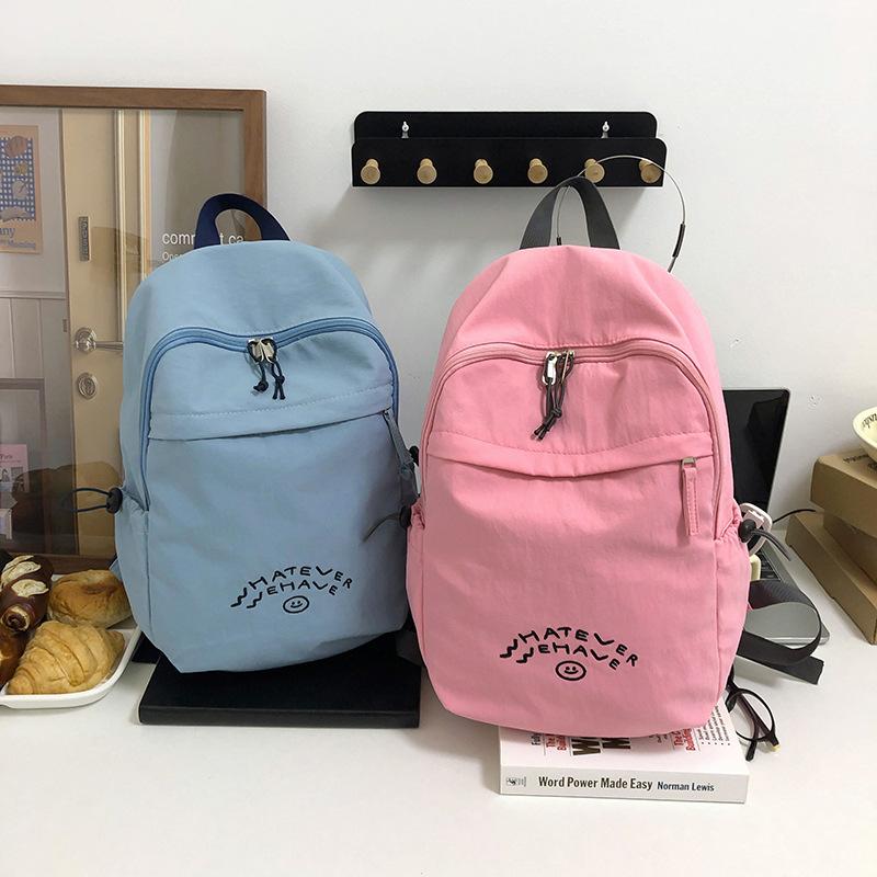 Schoolbag1011 new Korean version ooowl nylon junior high school student bag college style backpack travel bag outdoor backpack bag