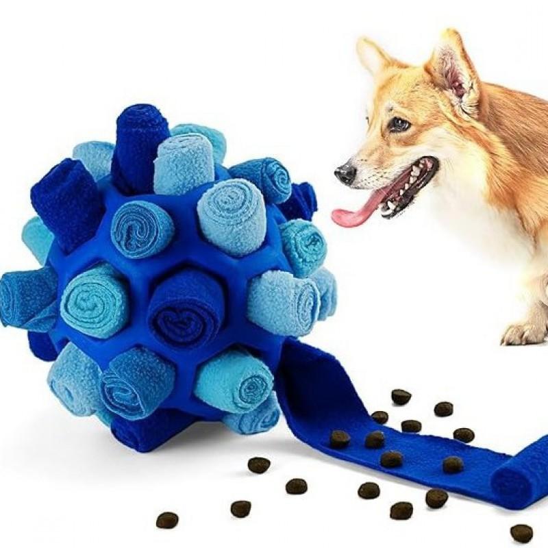 Interactive Dog Snuffle Ball Toy TPR Hollow Treat Dispensing Puzzle Mental Stimulation Anti-Destructive Behavior