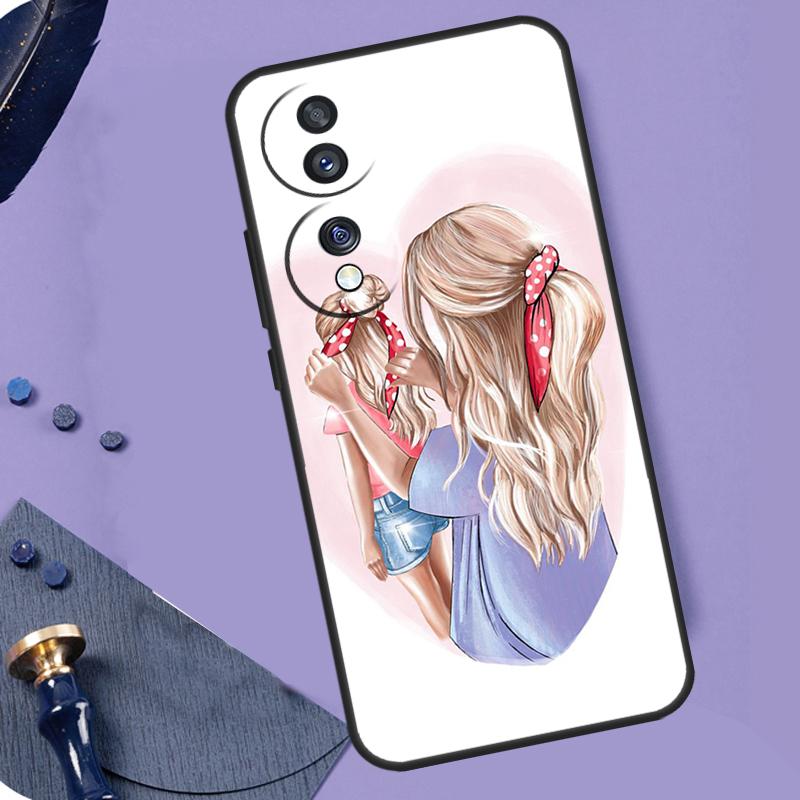 Mom and Daughter Phone Case For Honor 90 Lite 70 50 Magic 5 6 Pro X6 X7 X8 X9 X6a X7a X8a X9a X9b X8b Cover