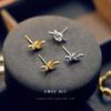 French Style Stainless Steel Knotted Stud Earrings - Elegant Rope Knot Design