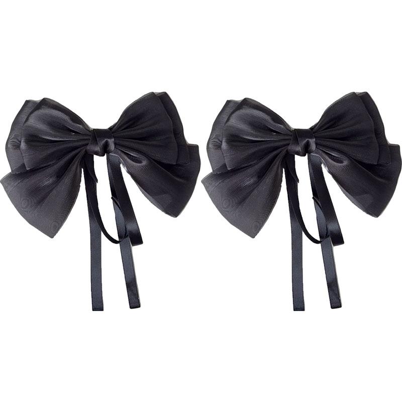 Mermaid Ji Pearlescent Satin Bow Hair Clip Women Summer Sweet Ribbon Spring Clip Fairy Hair Accessories