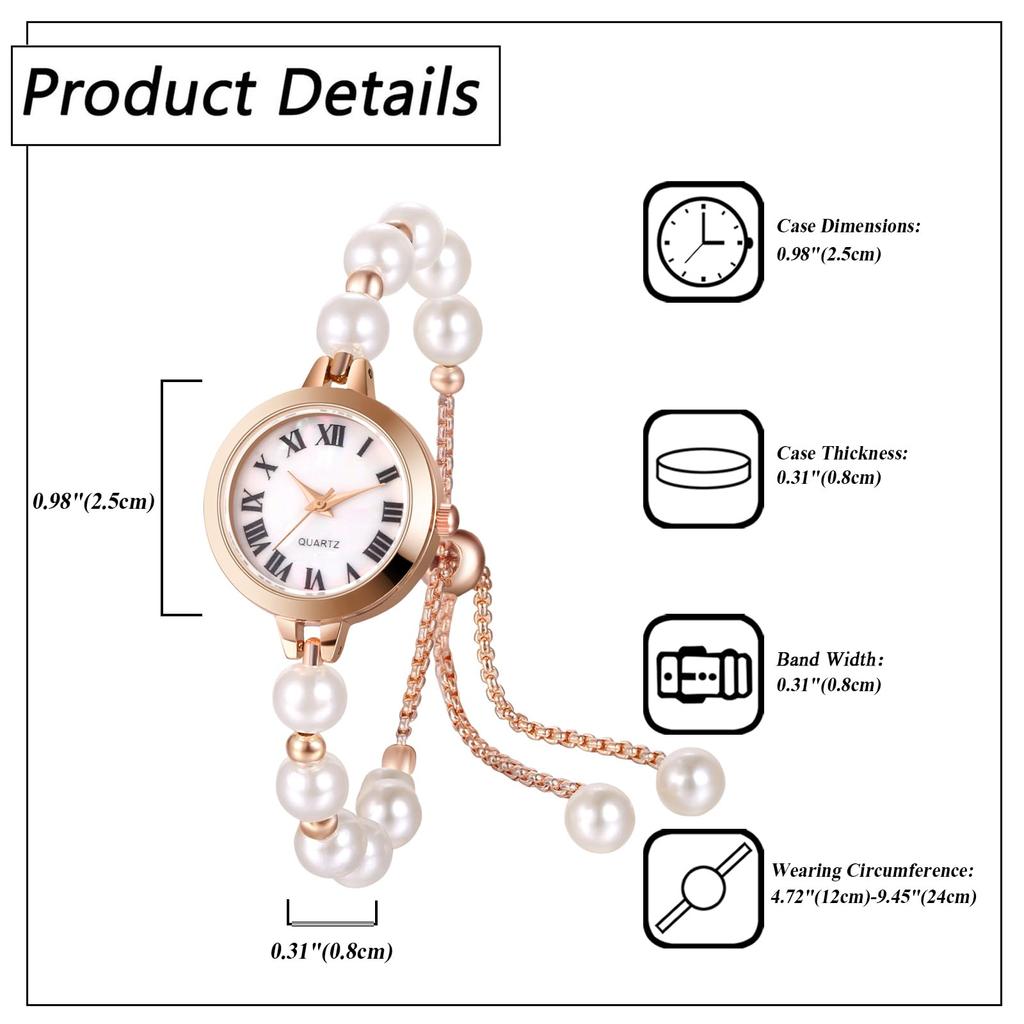 Women's Watch Pearl Cute Waterproof Analog Display Fashionable Bangle Watch Bracelet Watch Fashion Watch Women's Accessories - Birthday Anniversary