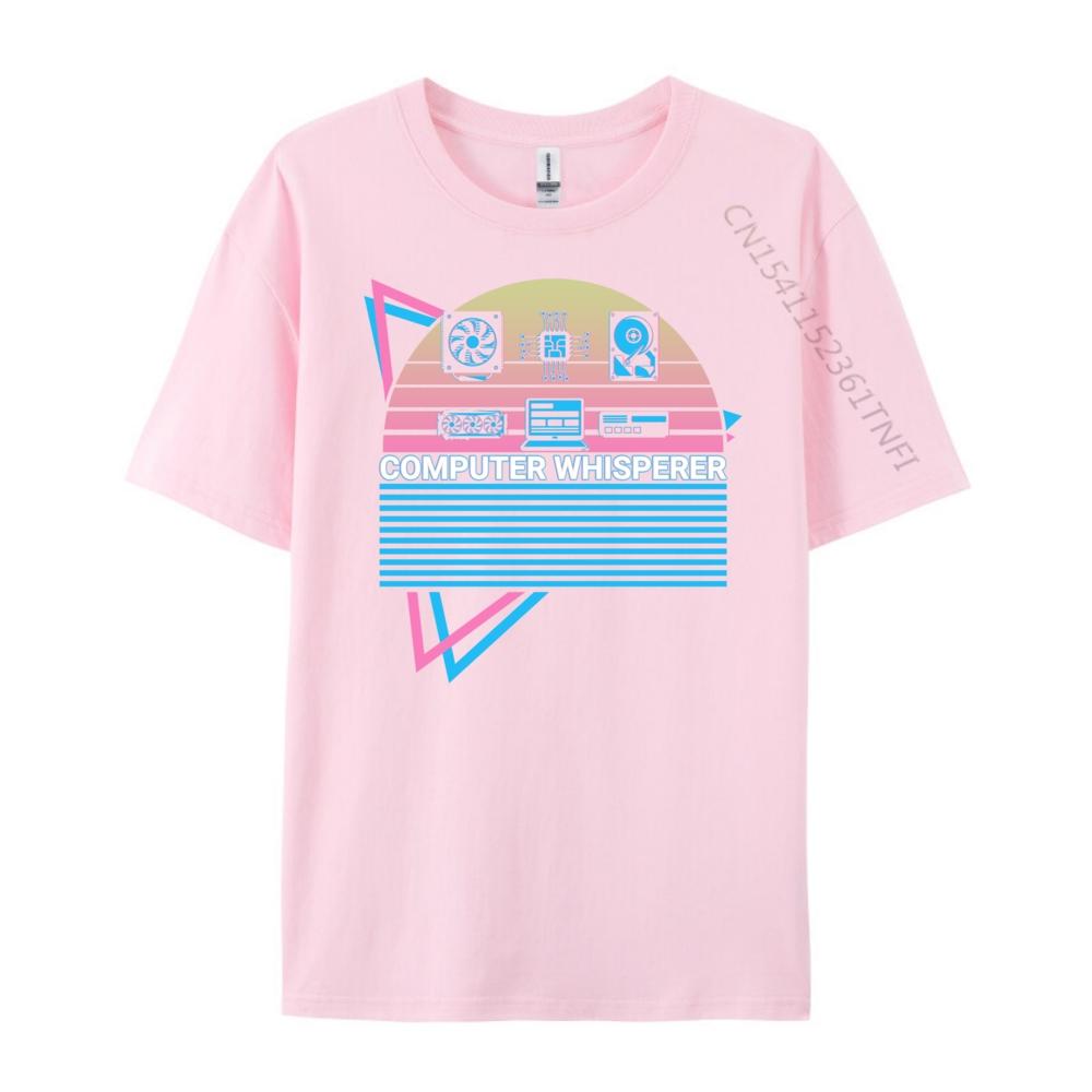 Funny Computer It Computer Whisperer Red And Black Graphic T Shirt Original Tshirt Oversized Design