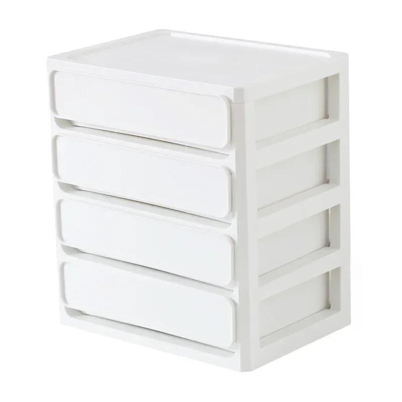 Plastic Storage Box Desktop Storage Box Korean Cosmetics Drawer Multi-layer Storage Cabinet Student Dormitory Organizer Box