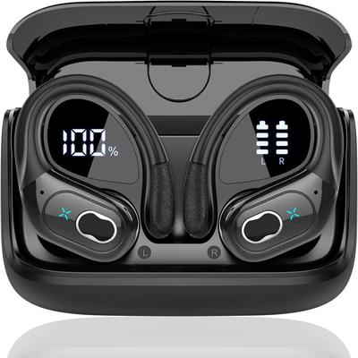 Sport-Ohrhörer Bluetooth 5.4 HIFI Bass Drahtlose Kopfhörer LED Touch Freisprecheinrichtung Kopfhörer Geräuschunterdrückung Wasserdichtes Headset