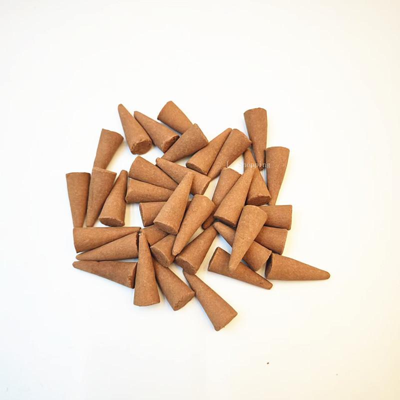 Old Mountain Sandalwood Grains Conical Incense/Temple Offering To Buddha and Indoor Purifying The  Air and Calming The Mind